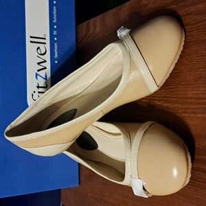 Fitzwell camel/nude Darla flats